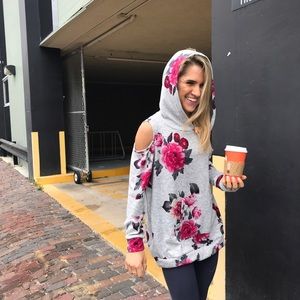 Cold Shoulder Hoodie